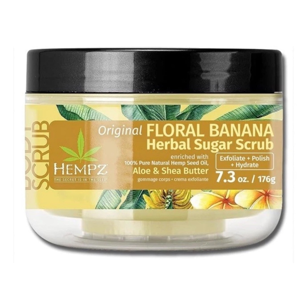 Hempz Original Floral Banana Herbal Sugar Scrub 7.3oz NEW!